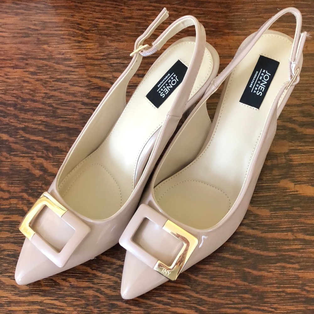 New-Jones NY Sling Back Heel-Tan